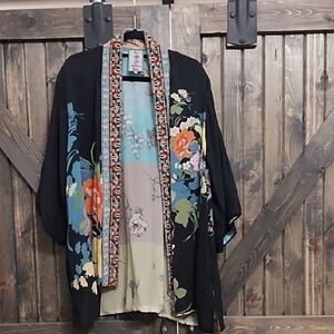 Johnny Was Reversible Kimono With Pockets L
